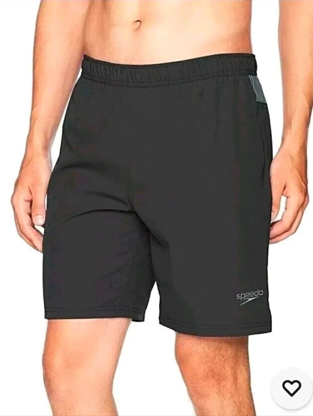 Speedo Tech Volley M Black Pockets Logo Activities Swim Men's Shorts